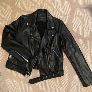 Faux leather jacket NWOT